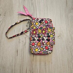 Vera Bradley Disney Parks "Just Mousin Around" Pink Mickey Wristlet Wallet